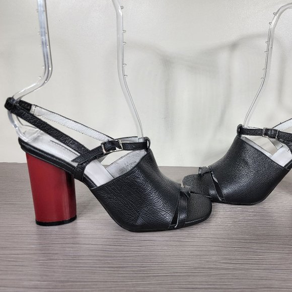Jeffrey Campbell Slingback Sandal, Black Size 9.5 - Picture 7 of 12